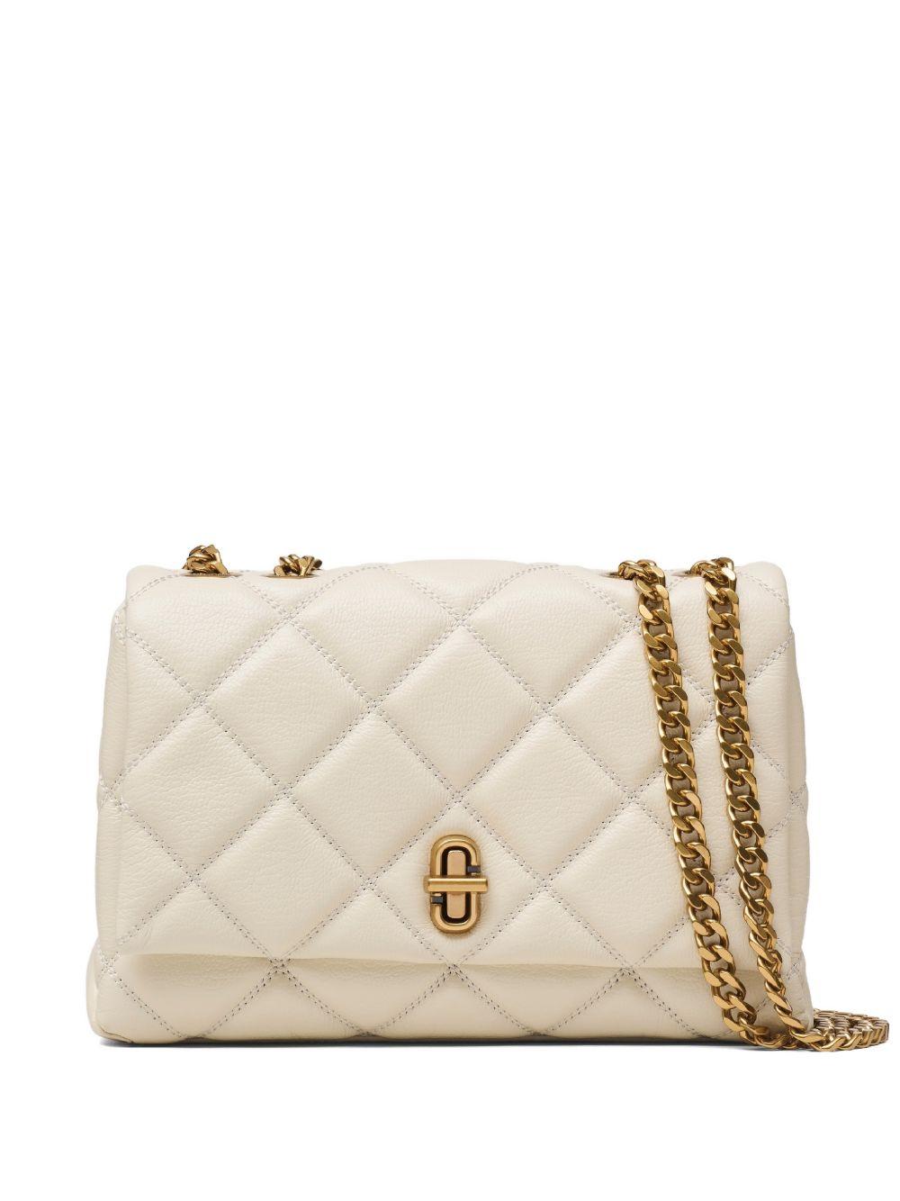 MARC JACOBS Borsa Slim Dual in pelle bianca