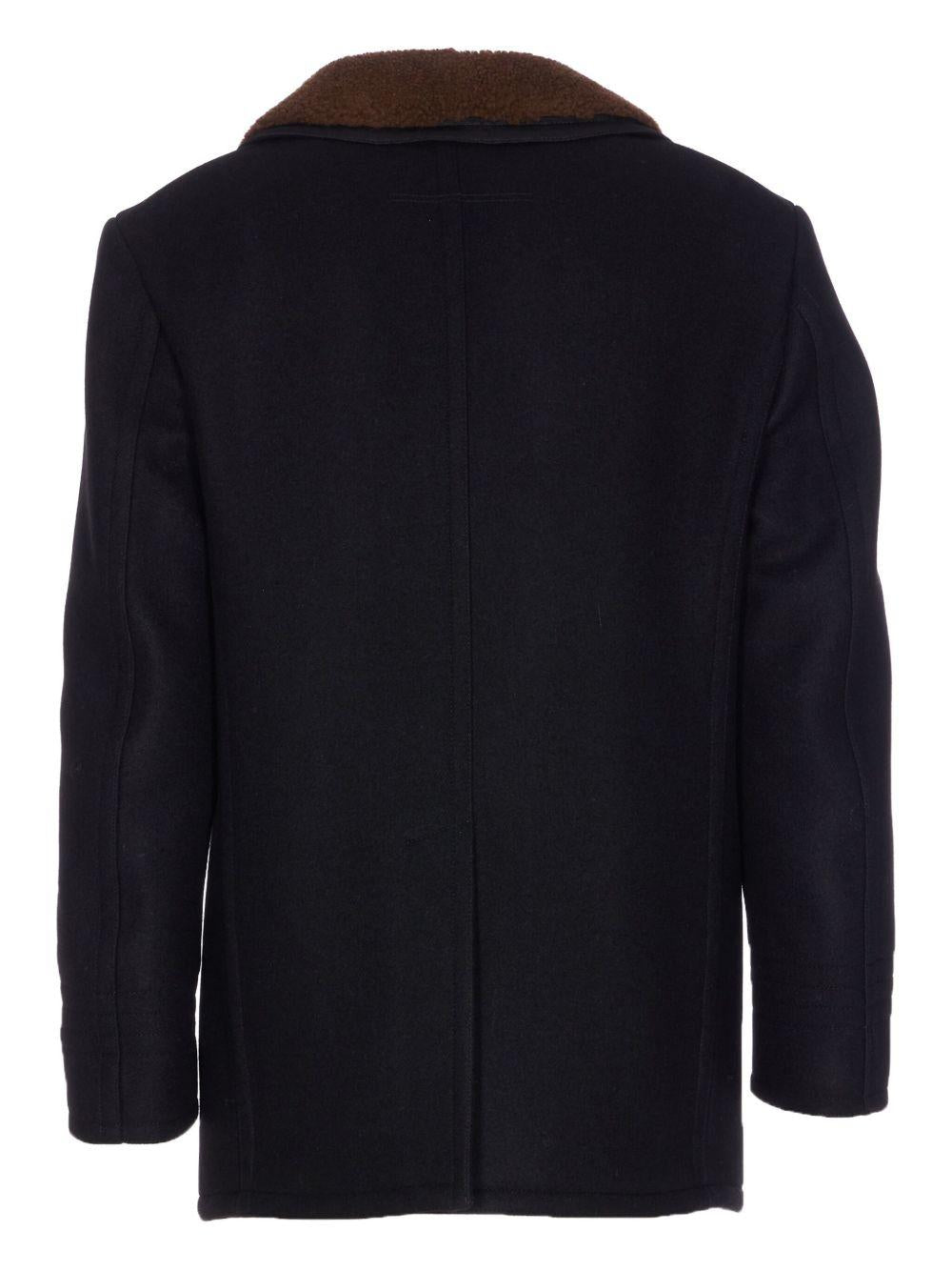 TOM FORD Cappotto doppiopetto in lana marrone