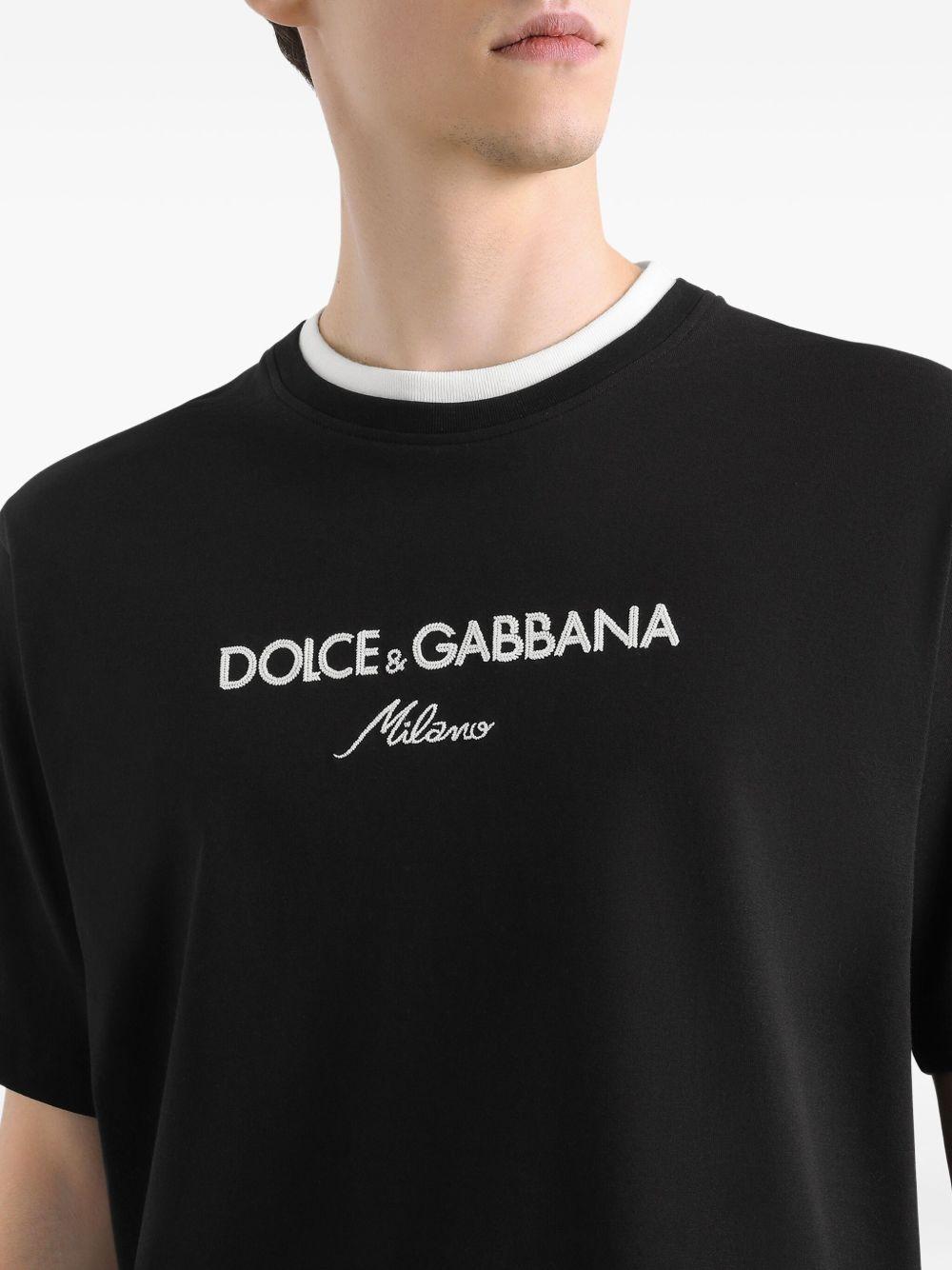 DOLCE e GABBANA T-shirt girocollo con logo