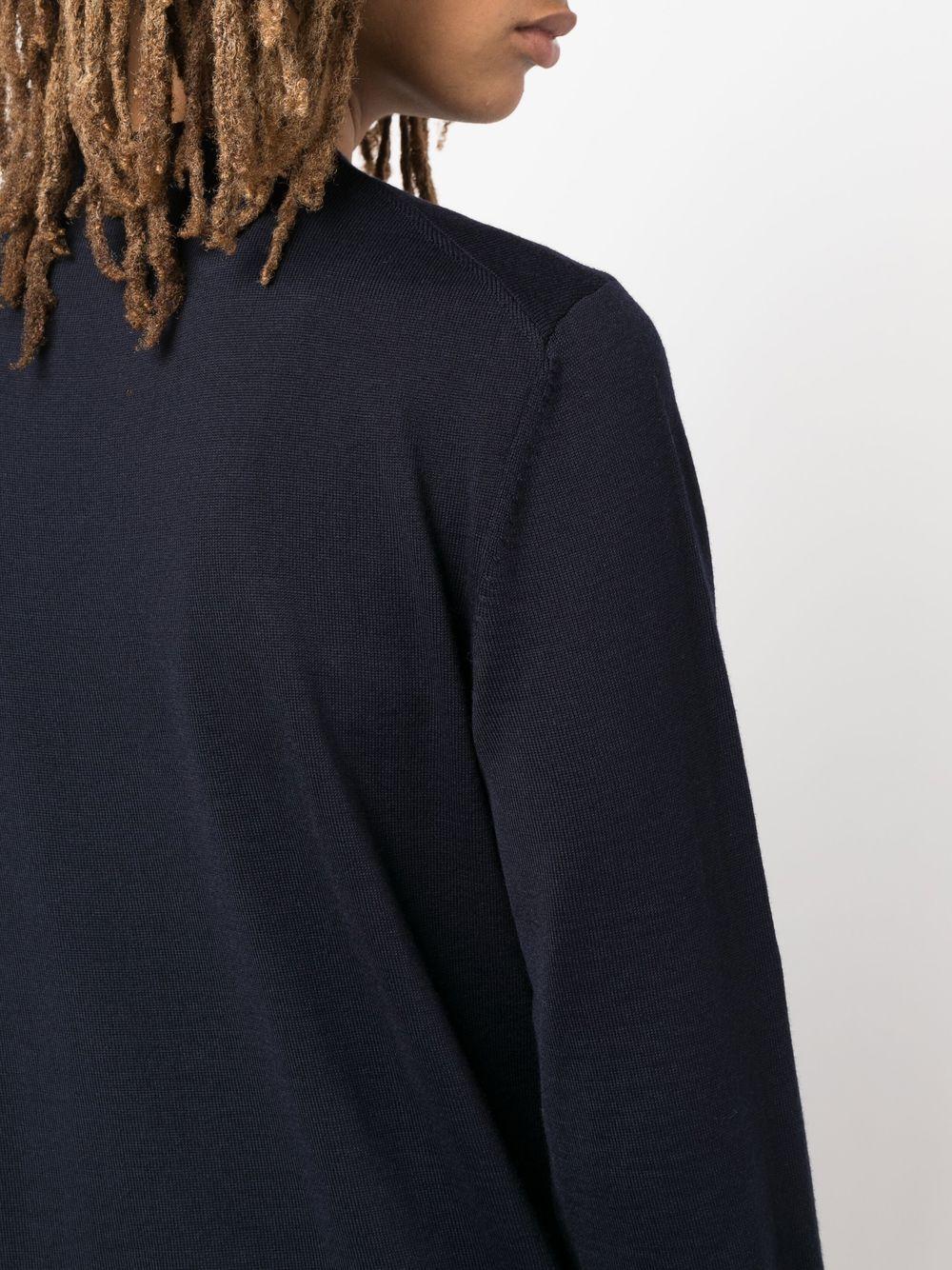 BOSS Maglia 'Botto' in lana blu con logo