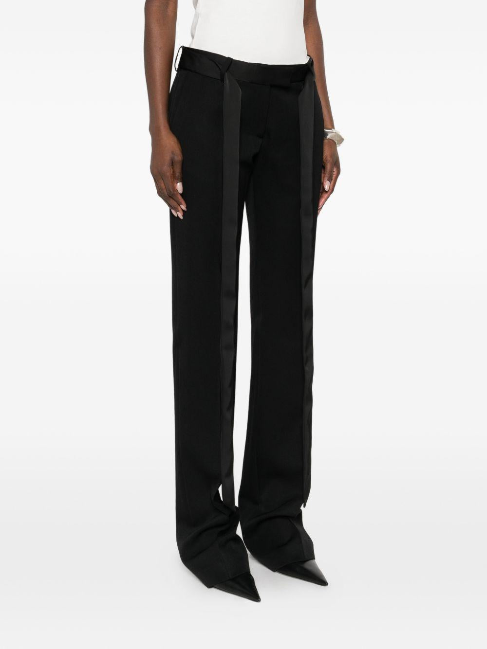 THE ATTICO Pantaloni neri con pinces