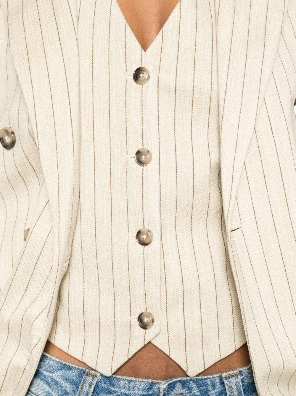 CIRCOLO 1901 Gilet beige gessato chiaro
