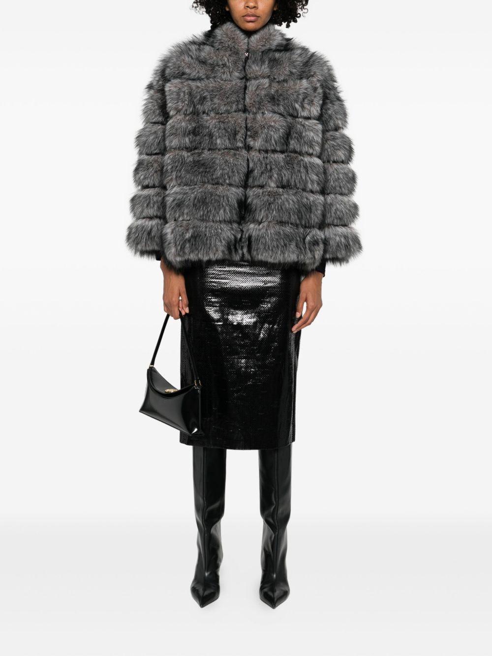 BETTA CORRADI Giacca oversize in pelliccia sintetica