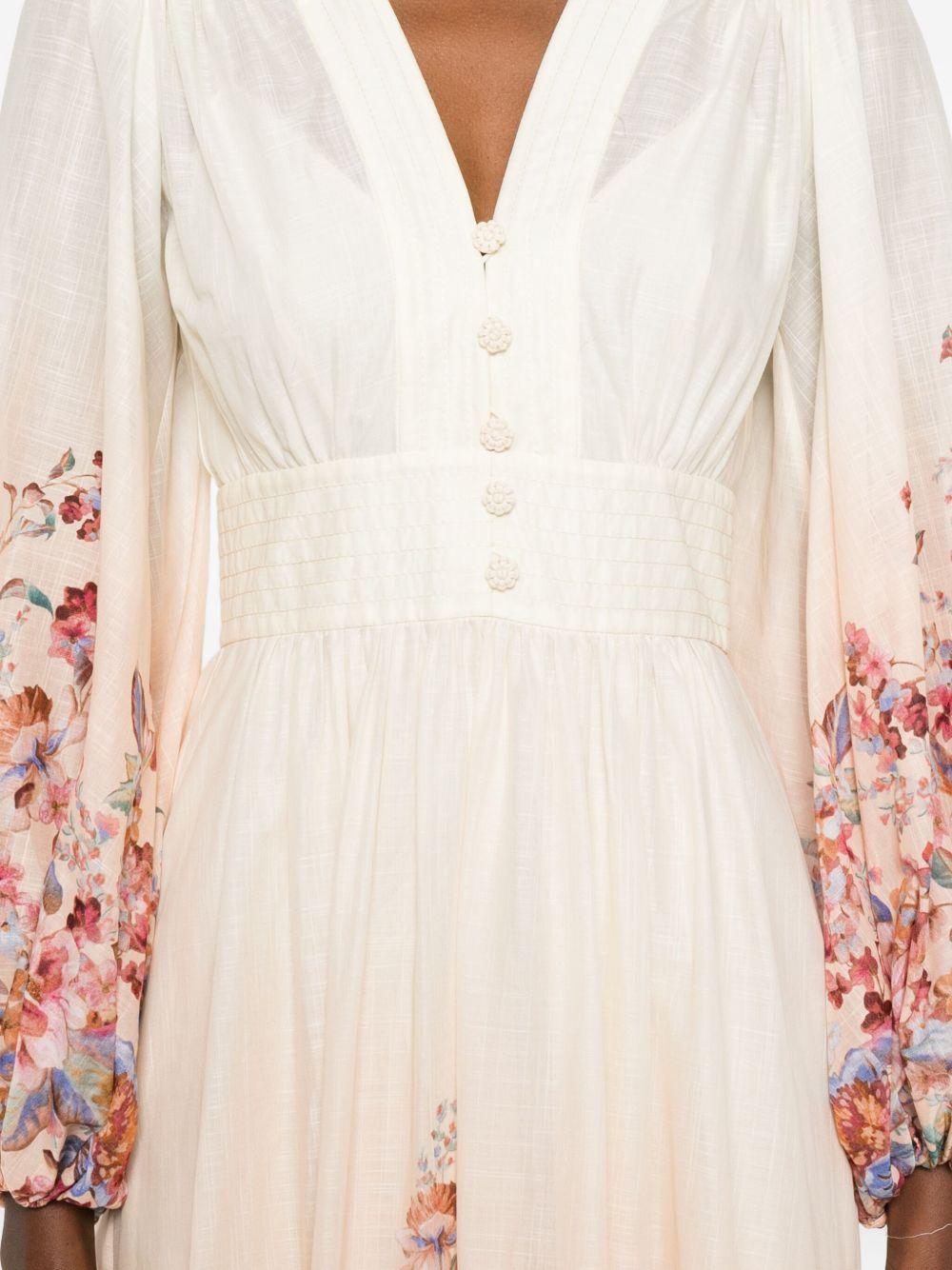 ZIMMERMANN Abito lungo in cotone multicolore