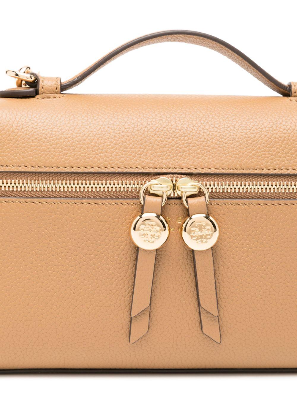 TORY BURCH Borsa a spalla 'Romy' in pelle marrone chiaro