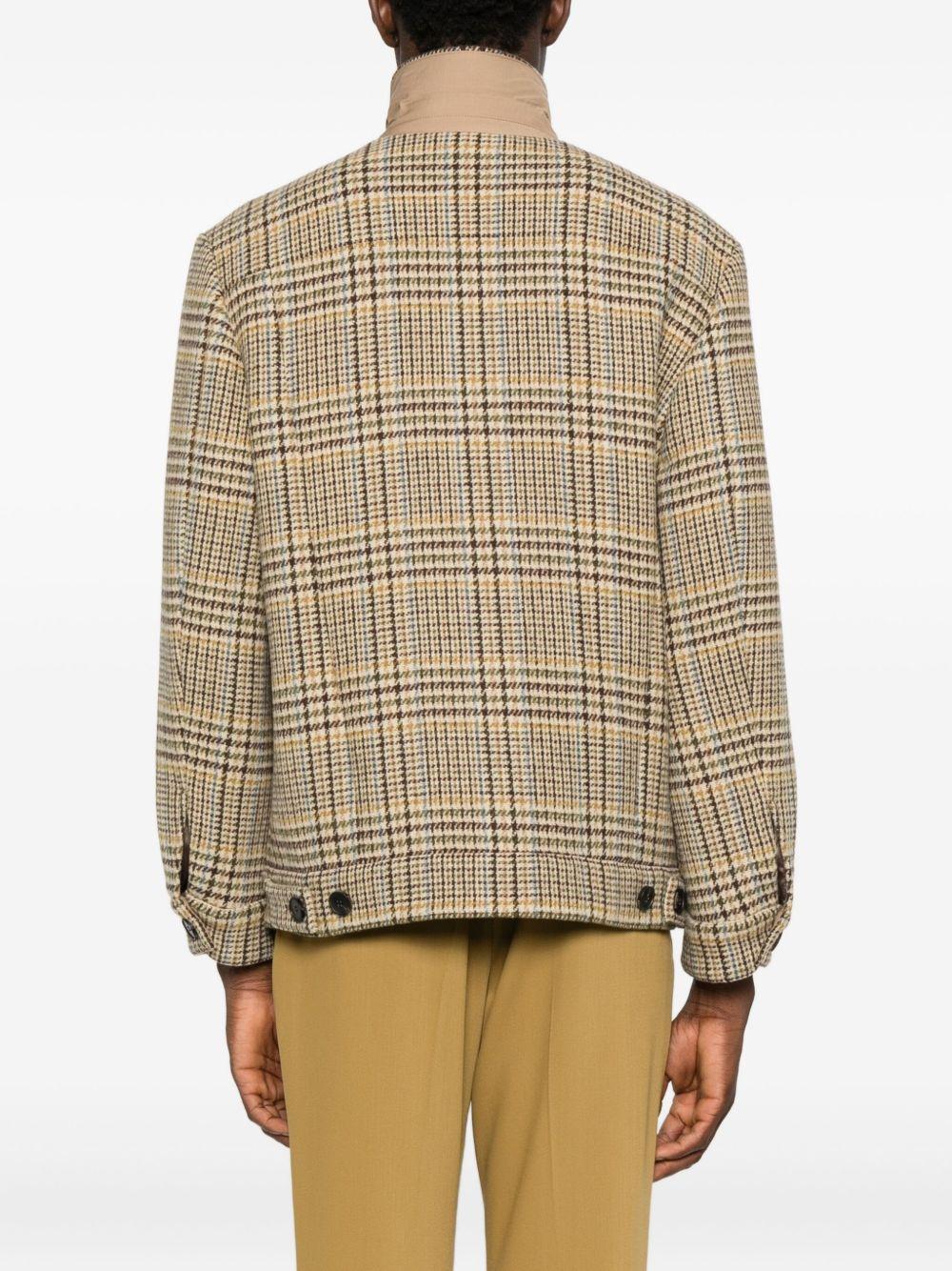 AMARANTO Cappotto con stampa a quadri