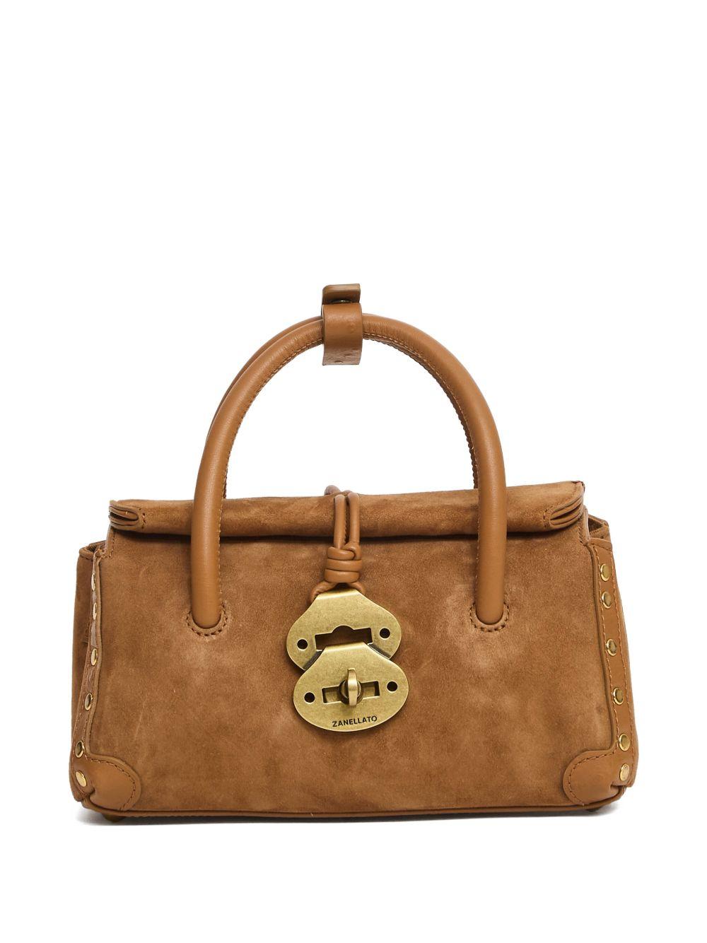 ZANELLATO Borsa tote zashmere & catus baby suede
