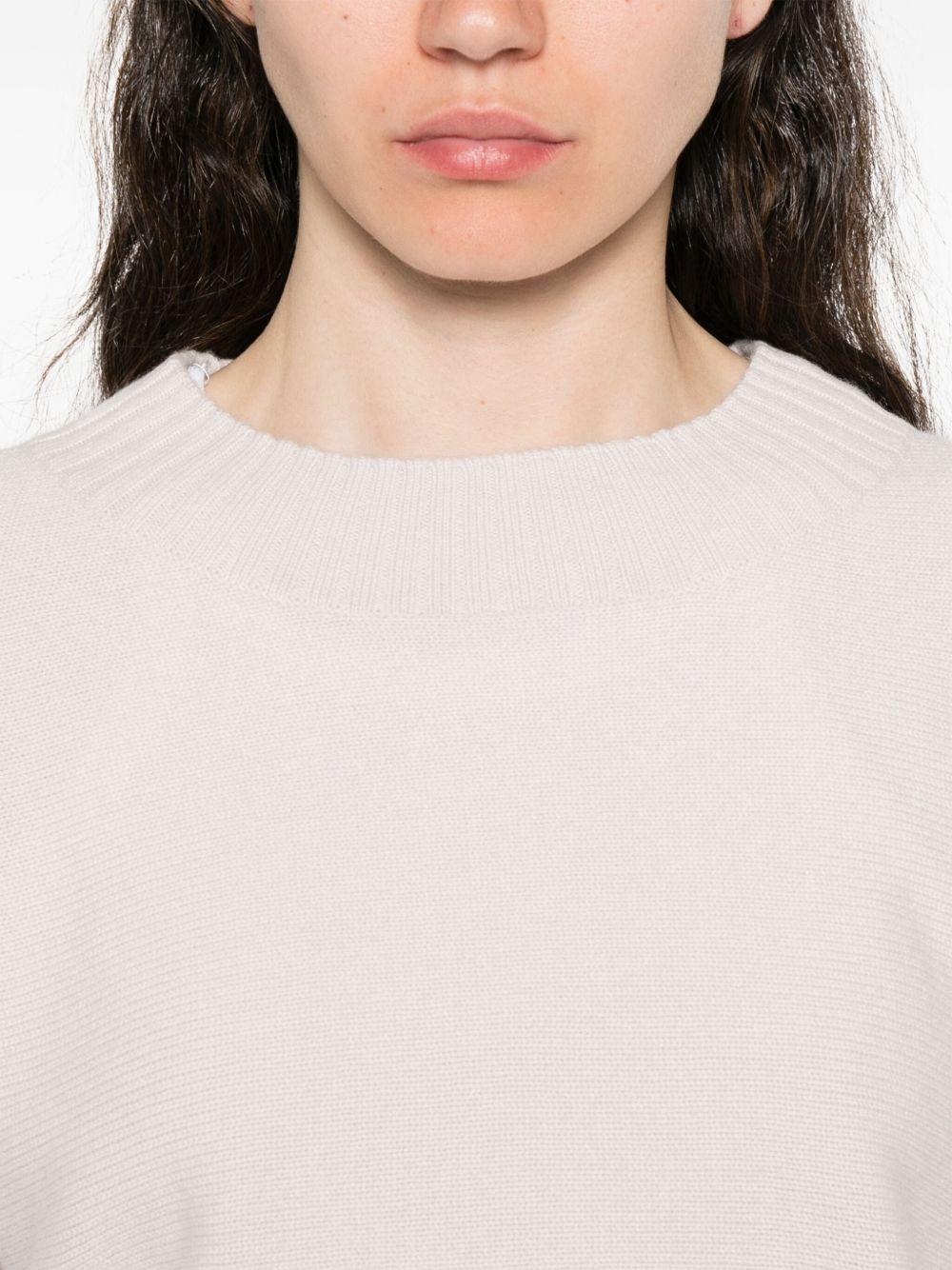 ALPHA STUDIO Maglia bianca in cashmere e lana