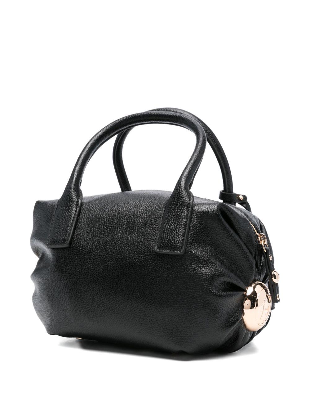 LIUJO Borsa a mano nera con logo