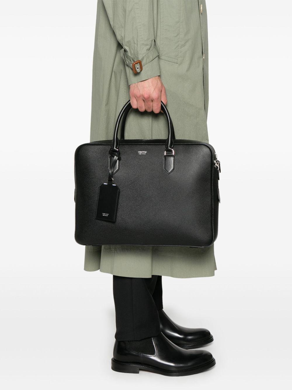 TOM FORD Borsa a tracolla in pelle di vitello nera