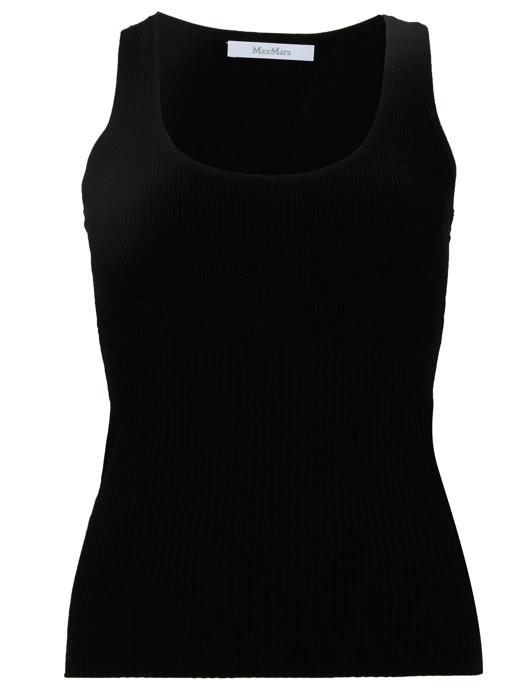 MAX MARA Top canotta Ghiro nero