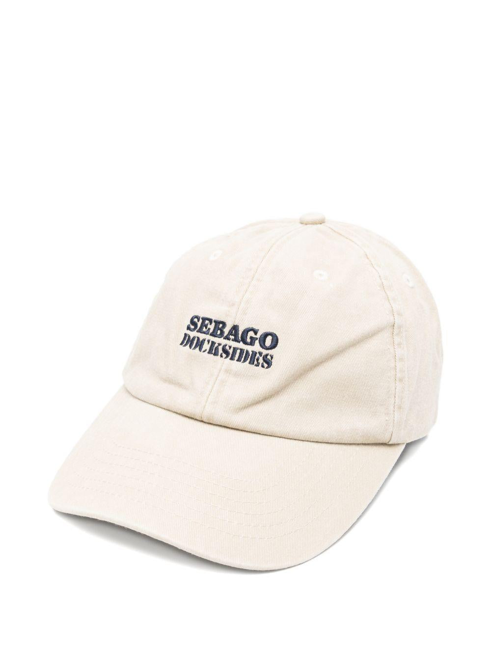 SEBAGO Cappello da baseball in cotone con ricamo