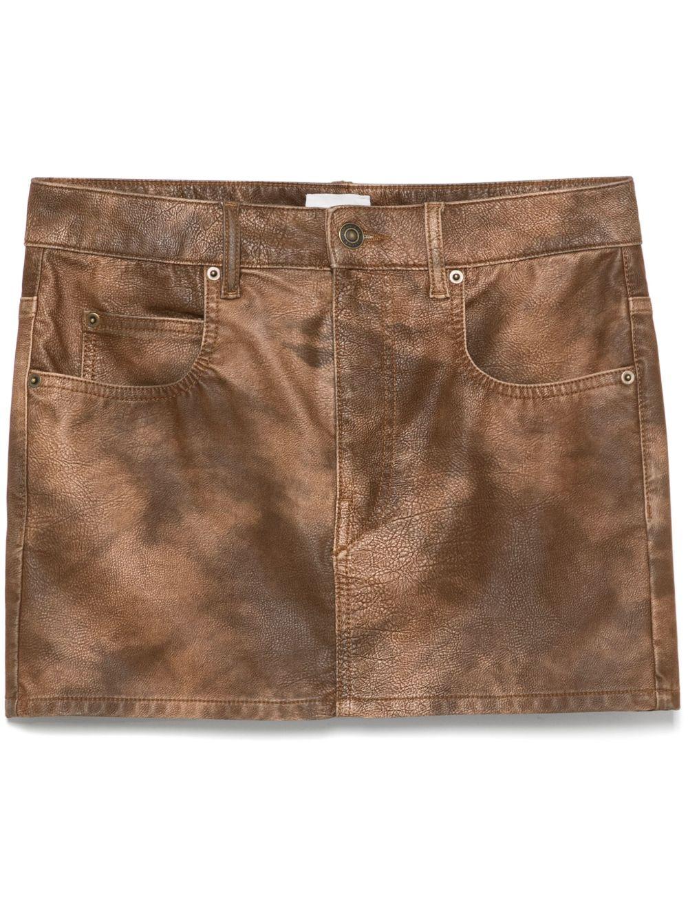 MARANT ETOILE Minigonna 'Kimmy' marrone tabacco