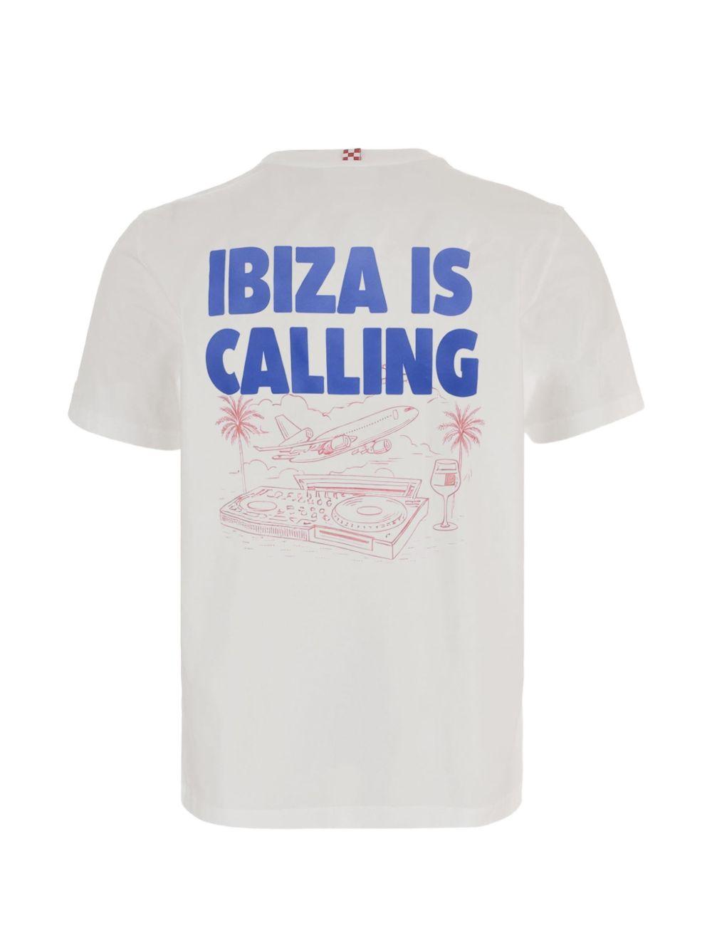MC2 SAINT BARTH T-shirt Delmar in cotone bianco con stampa