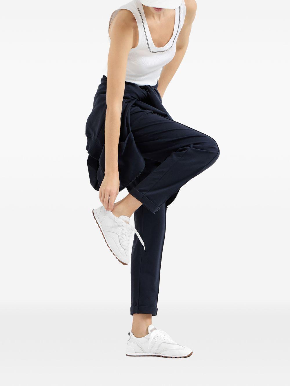 BRUNELLO CUCINELLI Sneakers in pelle bianche basse