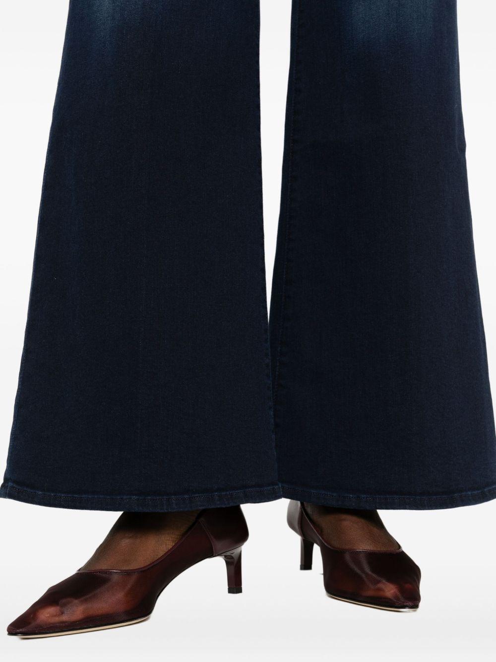 MOTHER Jeans 'The Twister' flare denim blu a vita alta