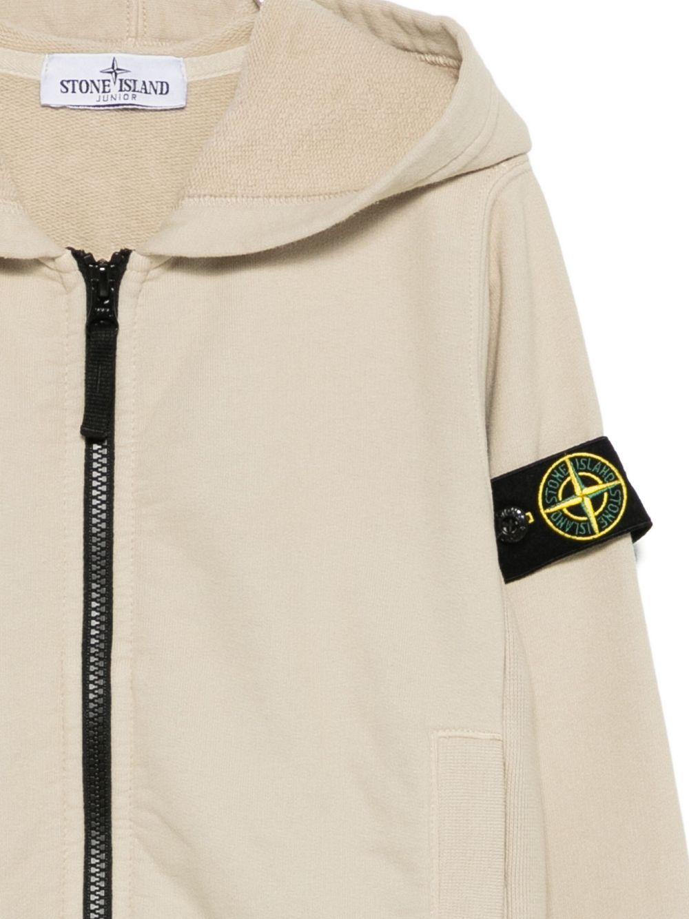 STONE ISLAND Felpa con cappuccio e zip