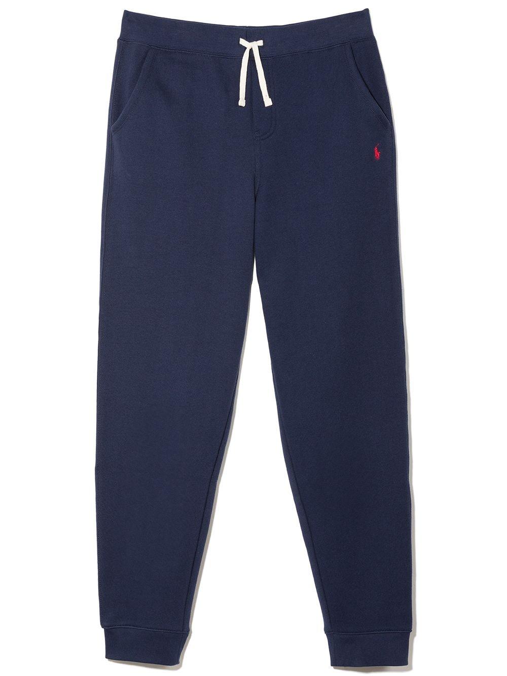 POLO RALPH LAUREN Pantaloni sportivi blu con logo