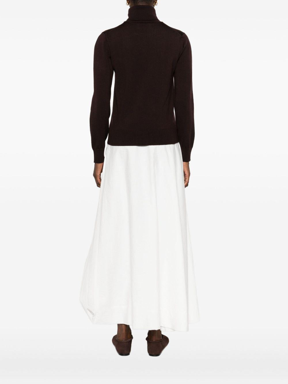 ALPHA STUDIO Maglia a collo alto in lana merino