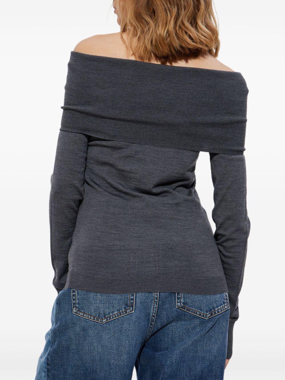 STELLA MCCARTNEY Maglia con scollo Bardot in lana