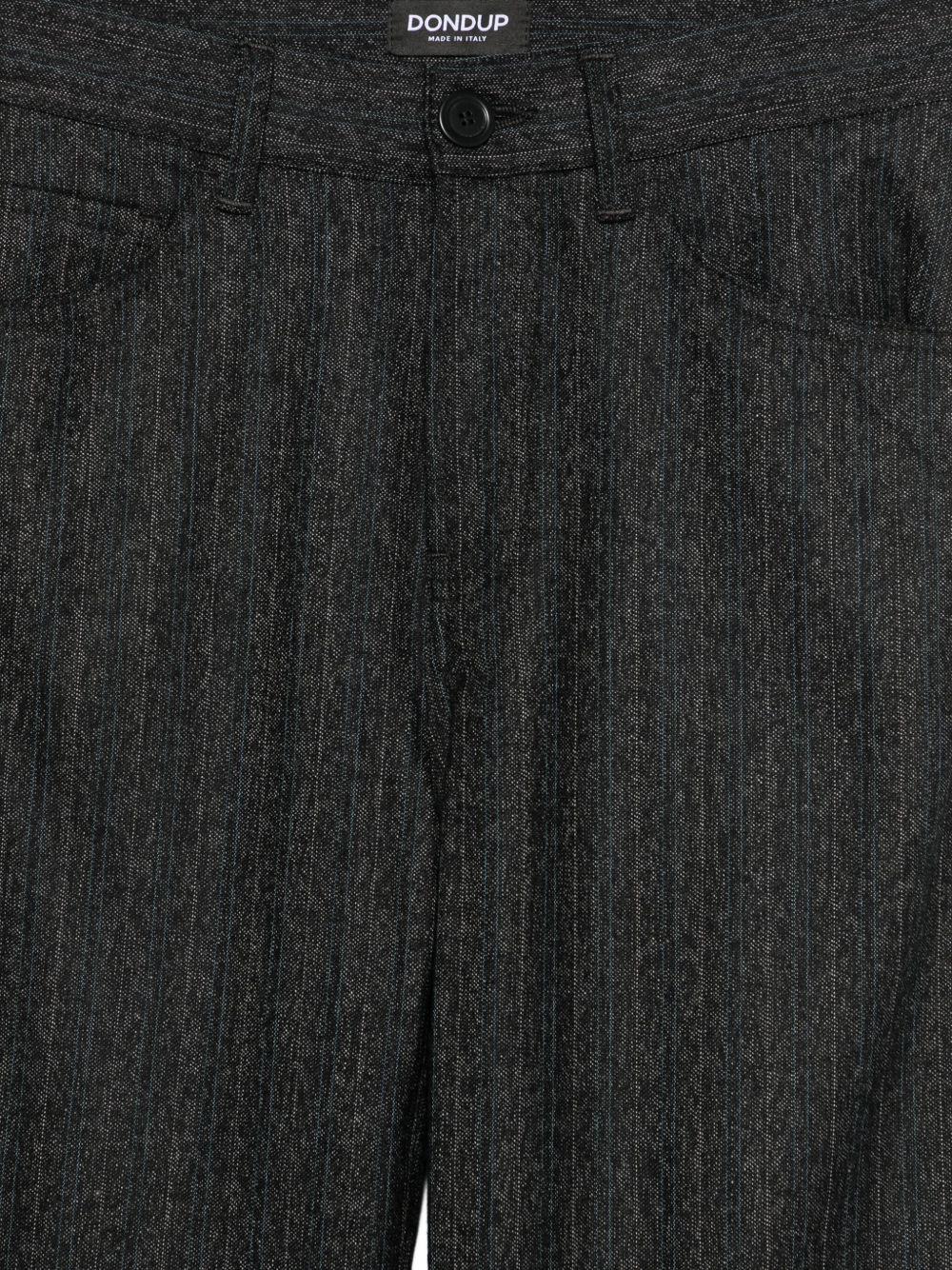 DONDUP Jeans neri gessati