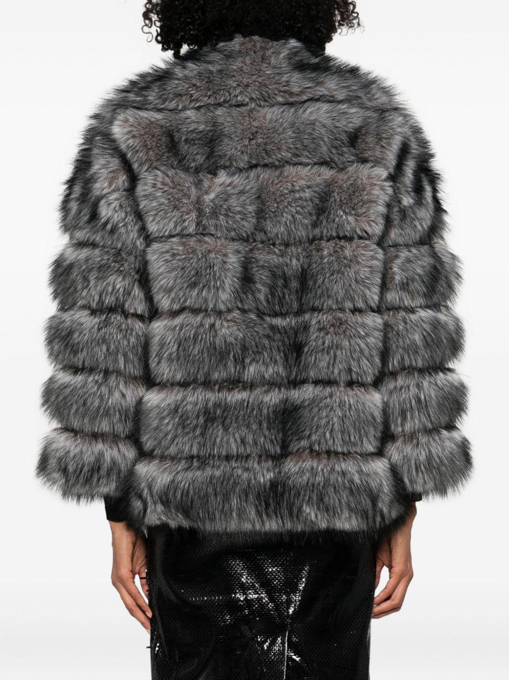 BETTA CORRADI Giacca oversize in pelliccia sintetica