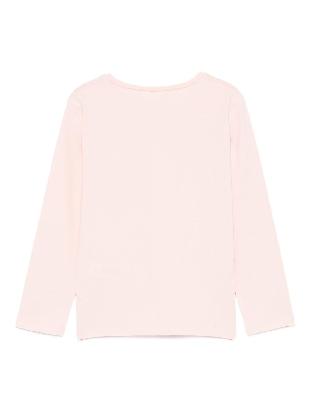 LIUJO Maglia rosa con stampa grafica