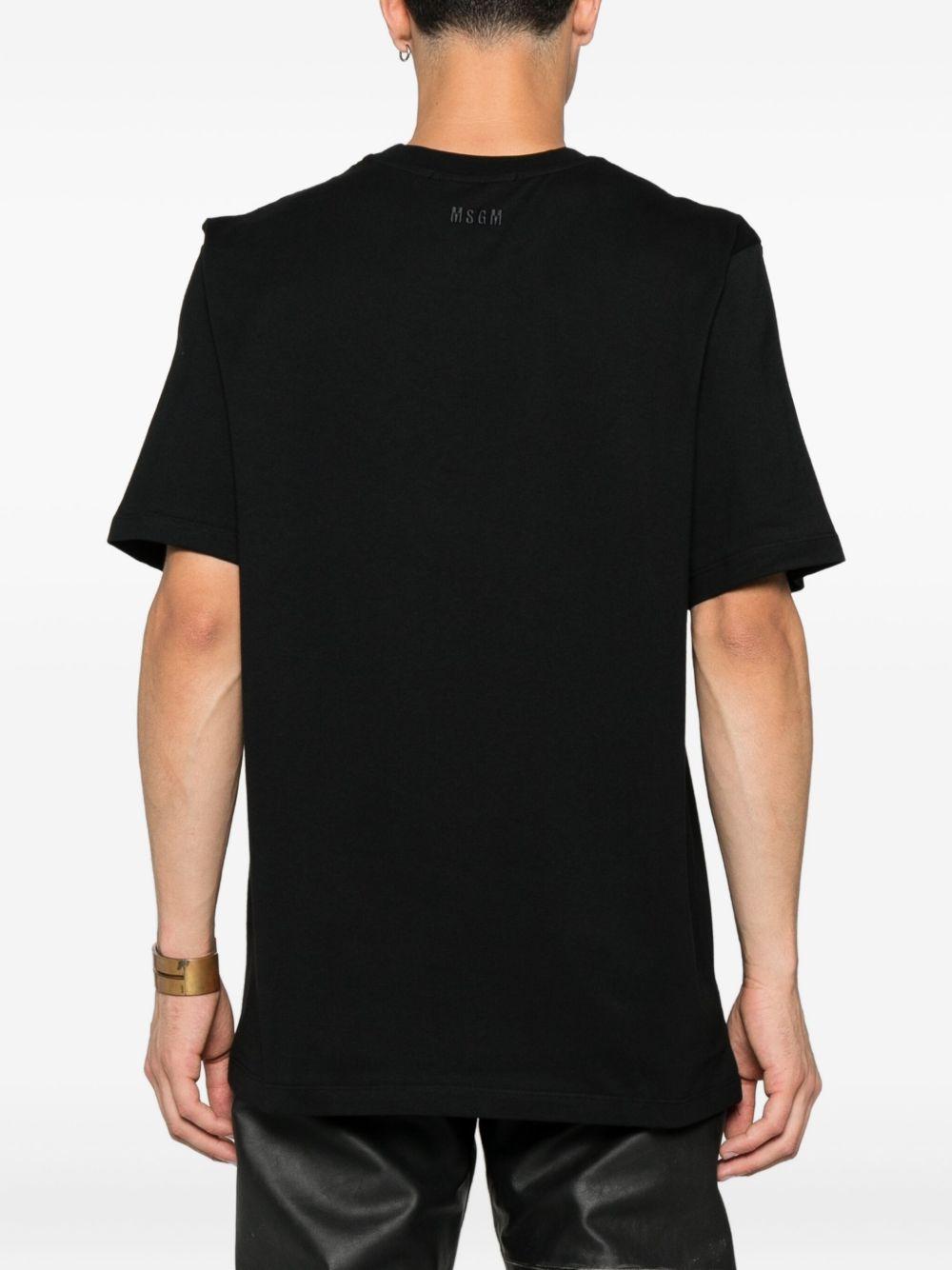 MSGM T-shirt in cotone nero