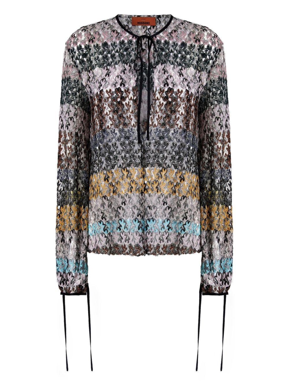MISSONI Blusa in pizzo multicolore