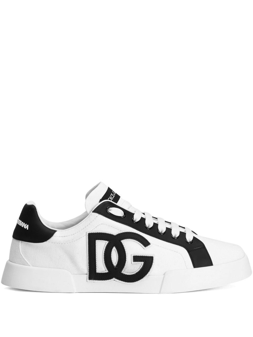 DOLCE e GABBANA Sneakers 'Portofino Light Strobel' bianche e nere