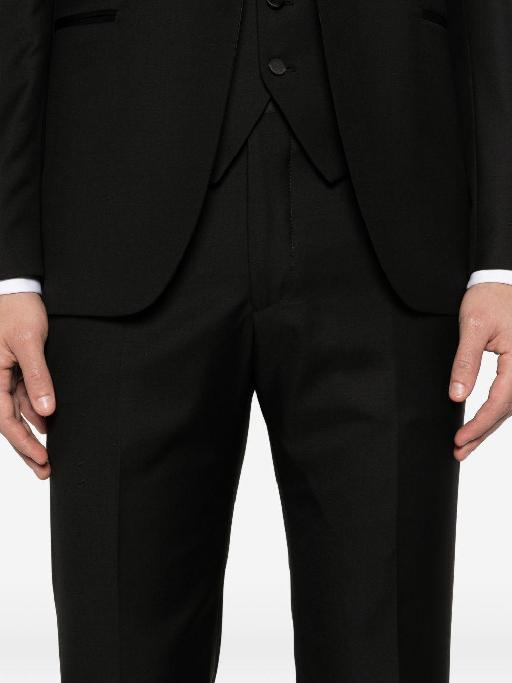 TAGLIATORE Smoking con revers in raso nero