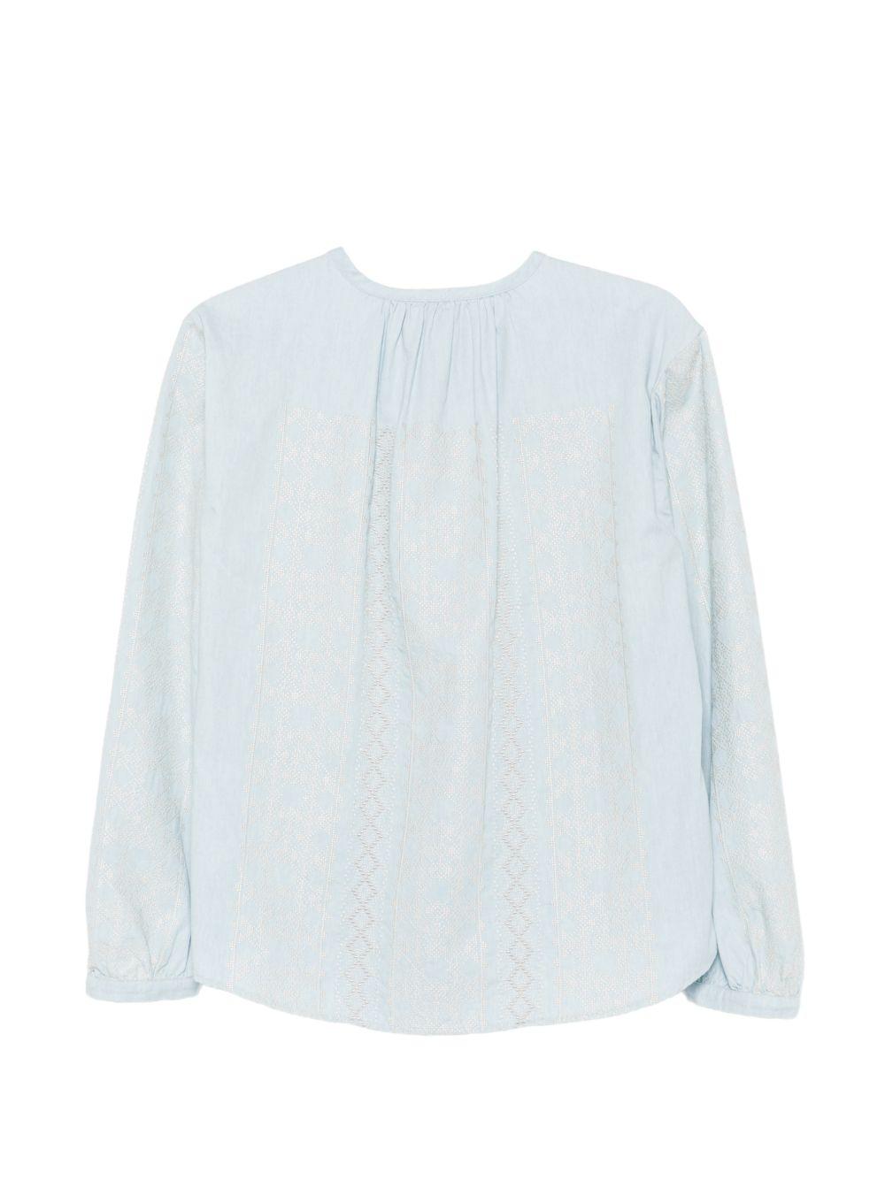 SEMICOUTURE Blusa Zillah celeste
