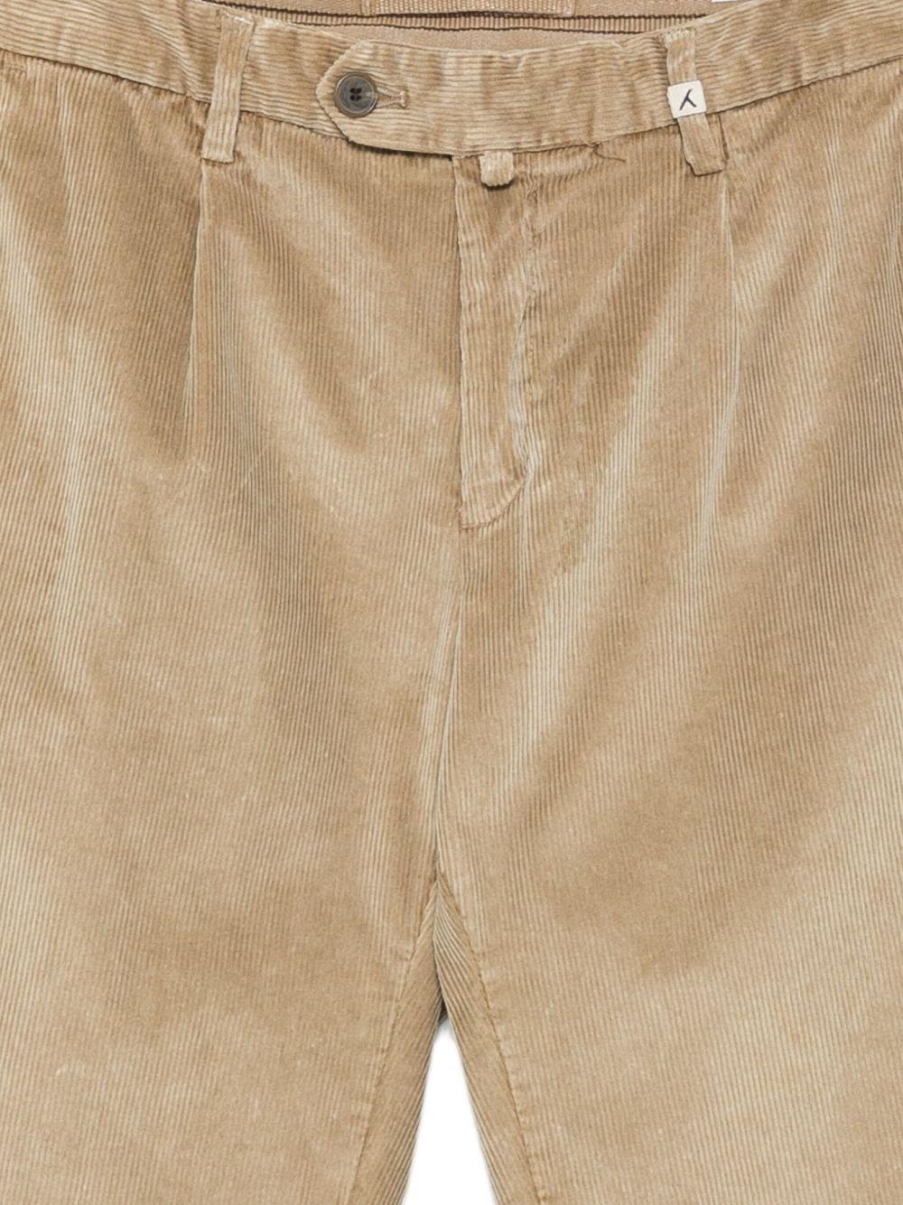 MYTHS Pantaloni beige in velluto