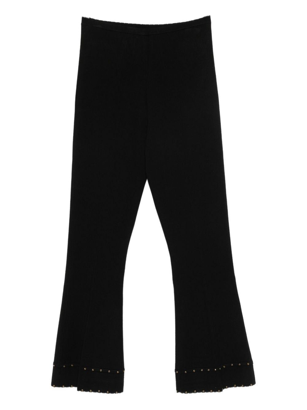 TWINSET Pantaloni flare neri