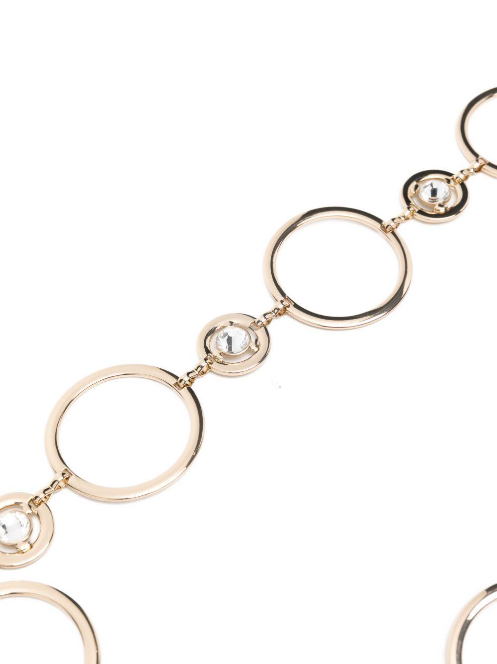 TWINSET Cintura con catena dorata e dettagli gioiello