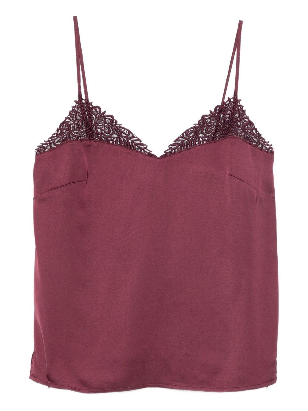 TWINSET Top con pizzo
