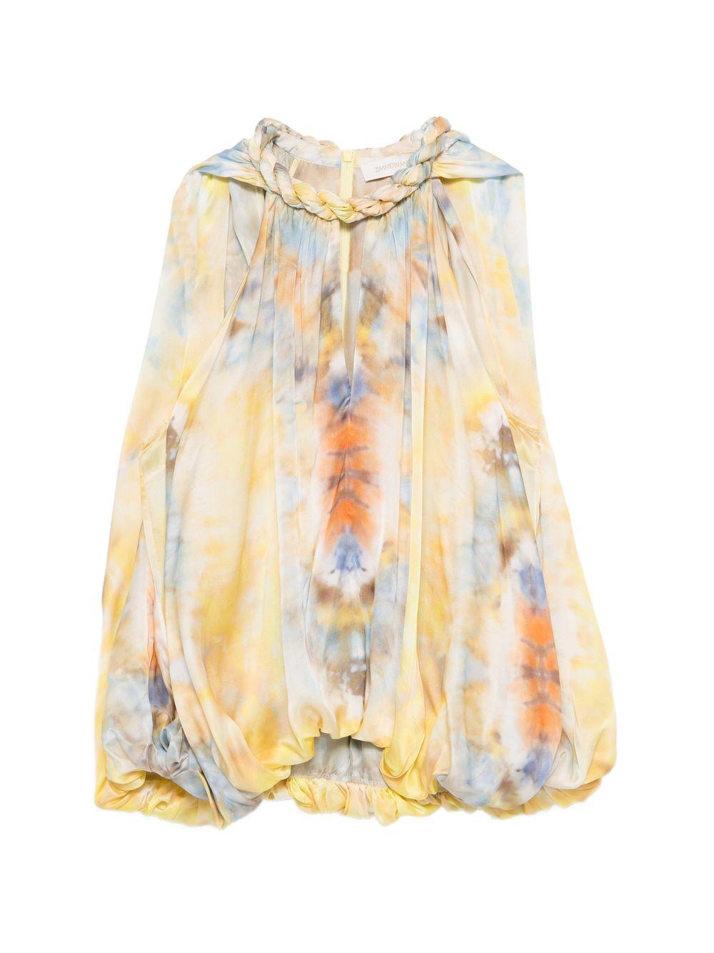ZIMMERMANN Blusa con grafica floreale multicolore
