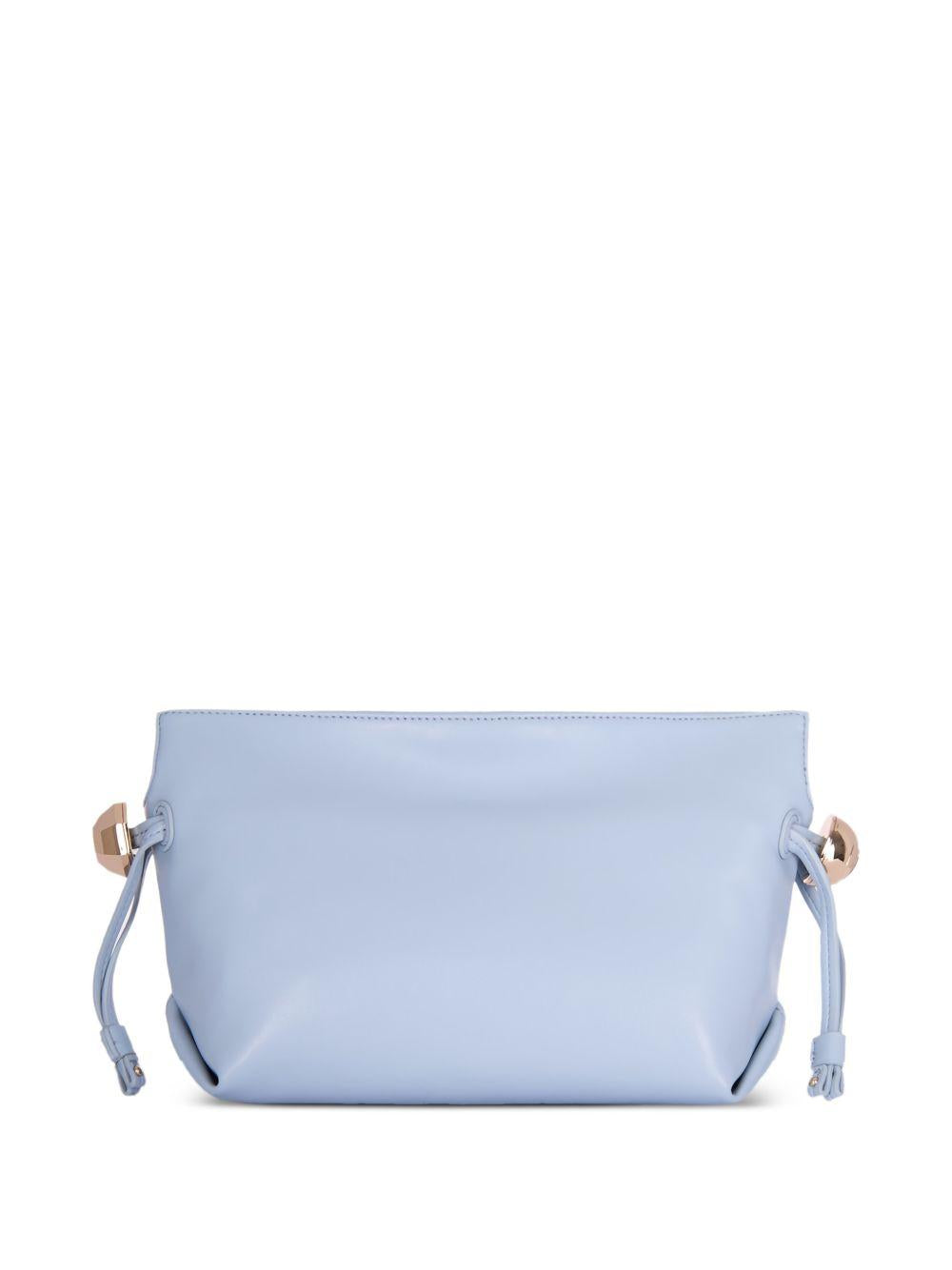 LIUJO Borsa a secchiello con coulisse azzurra