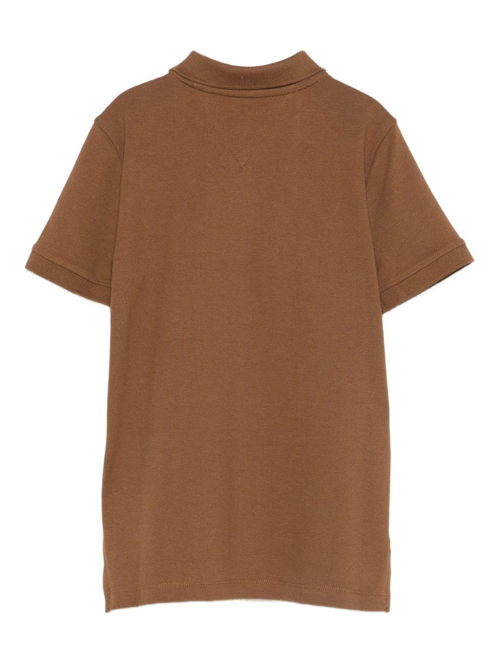 TOMMY HILFIGER Polo beige con maniche corte