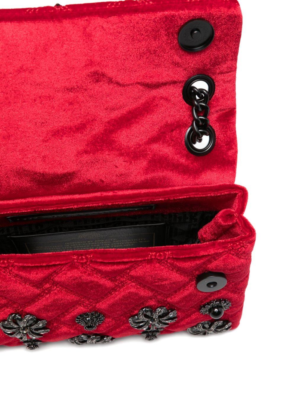 KURT GEIGER Borsa rossa 'Velvet Mini Kensin'