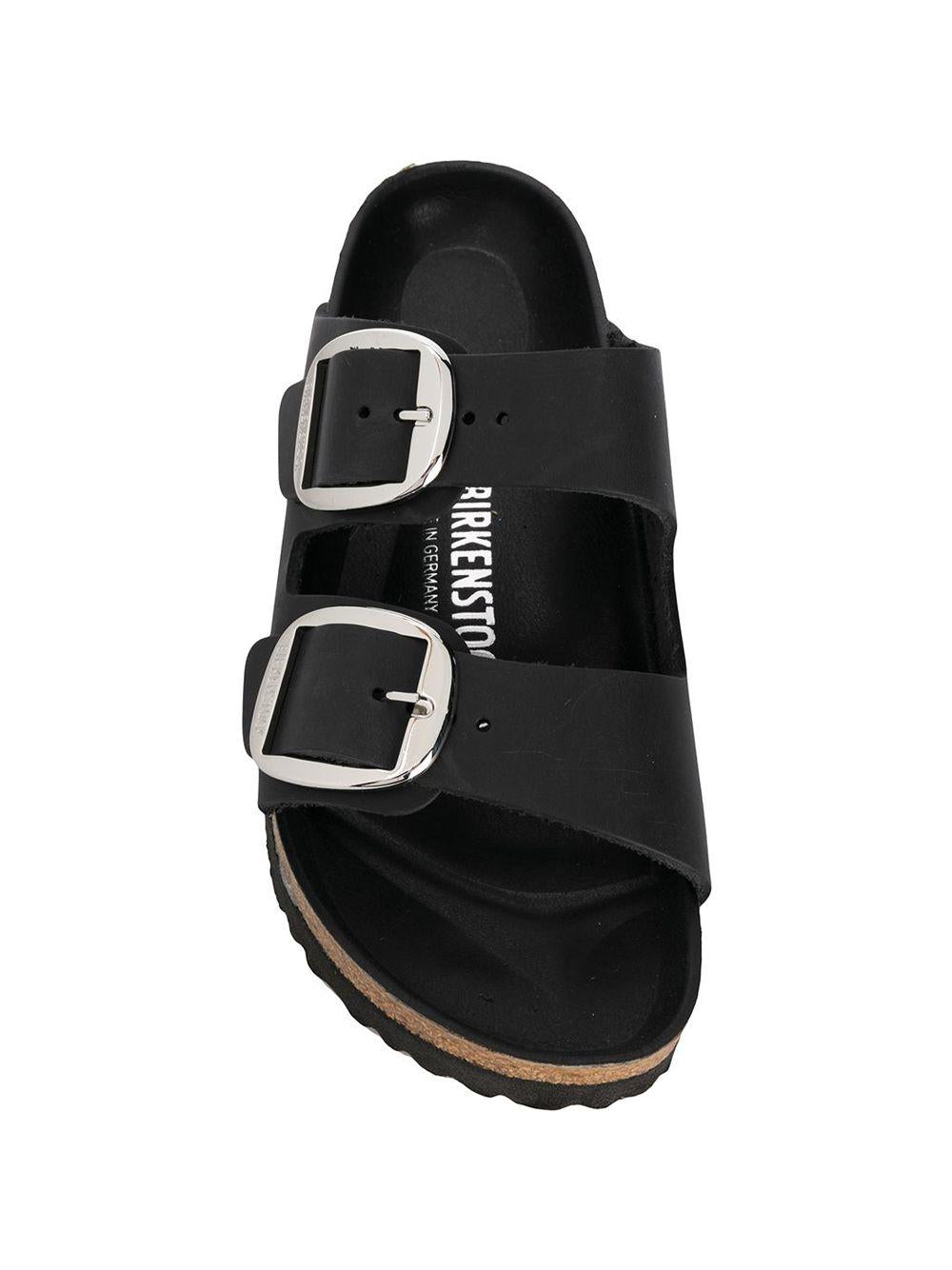BIRKENSTOCK Ciabatta nera 'Arizona' con doppia fascia