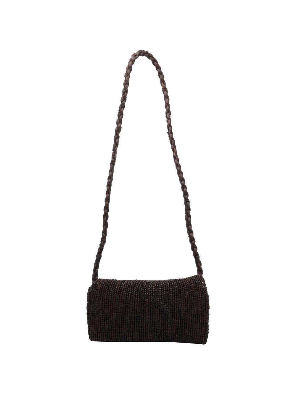 AFAR Borsa a tracolla Samira in rafia