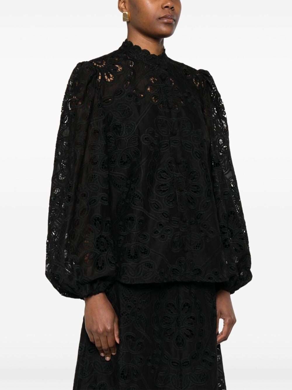 ZIMMERMANN Blusa 'Rhiannon' nera