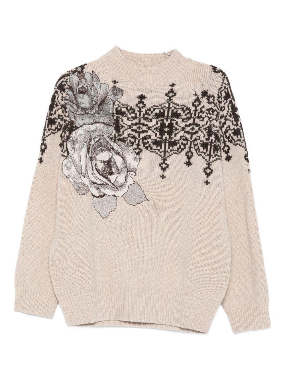 BLUGIRL Maglia in lana con stampa