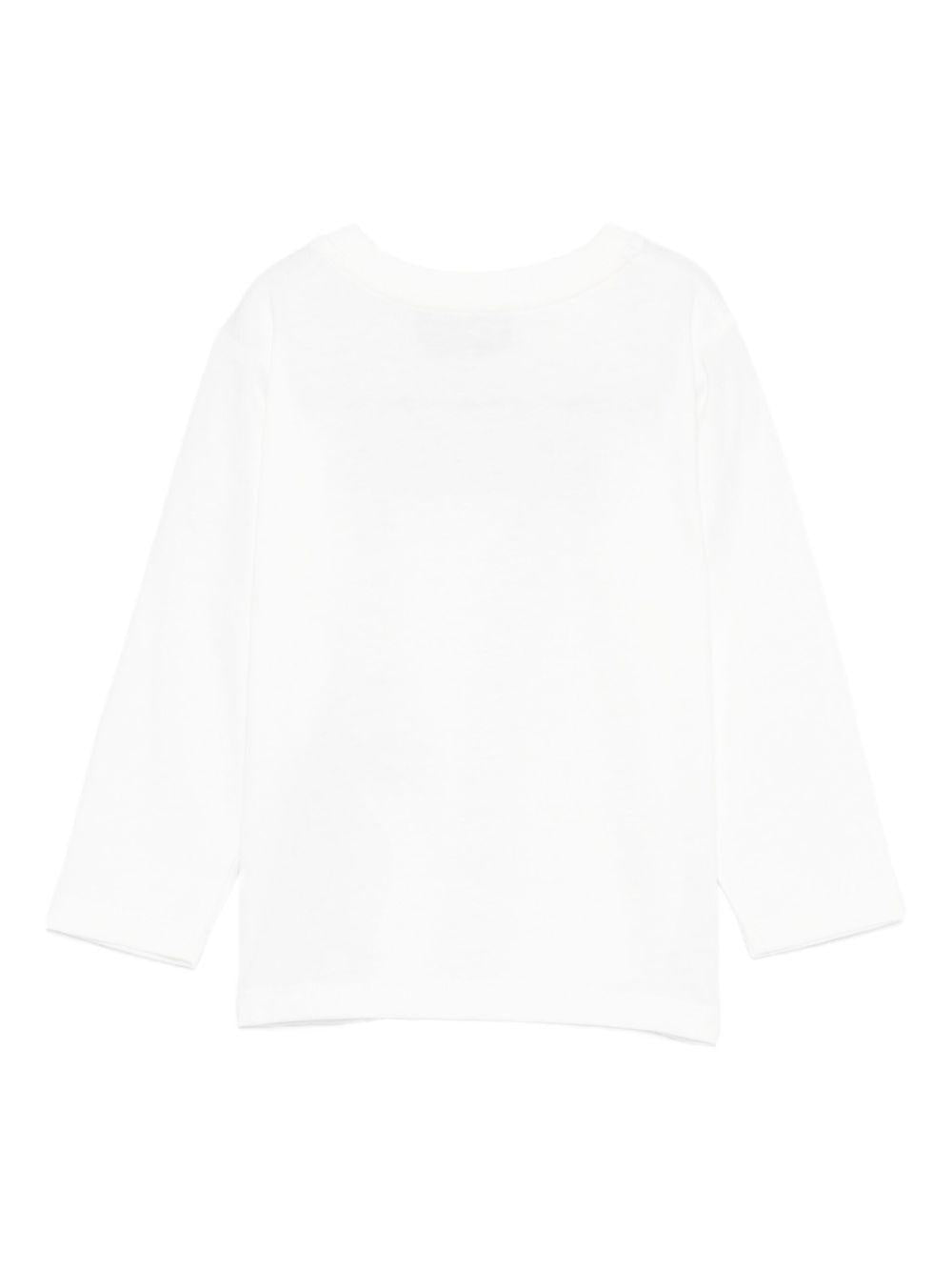 MOSCHINO T-shirt a maniche lunghe in cotone