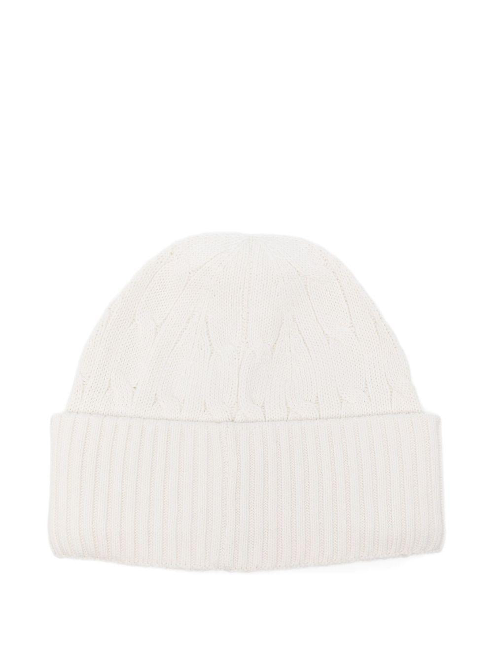 POLO RALPH LAUREN Berretto in cotone bianco