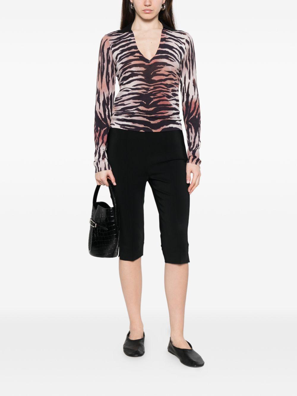 PINKO Camicia Erosione con stampa zebrata