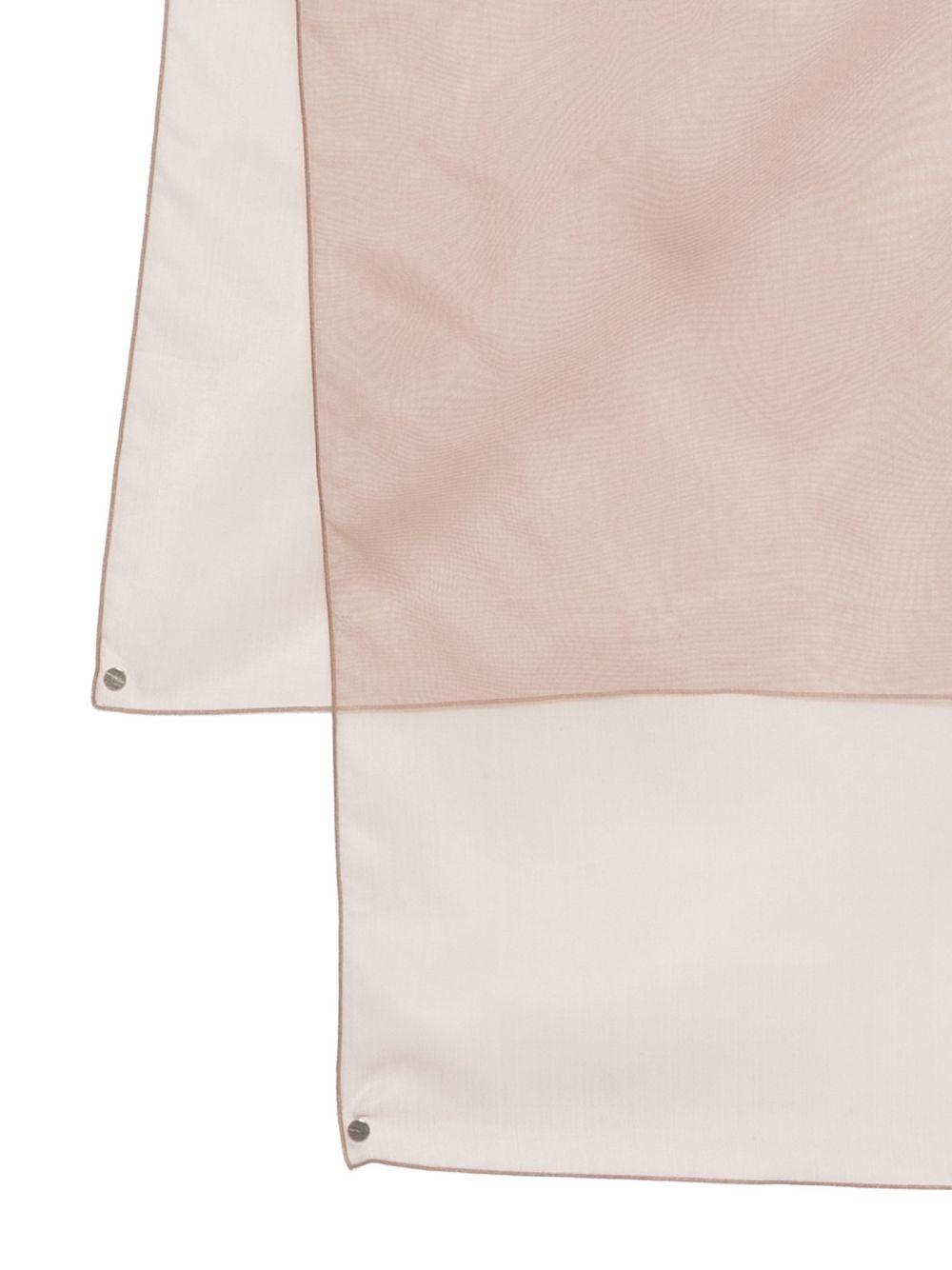 D EXTERIOR Sciarpa foulard rosa trasparente