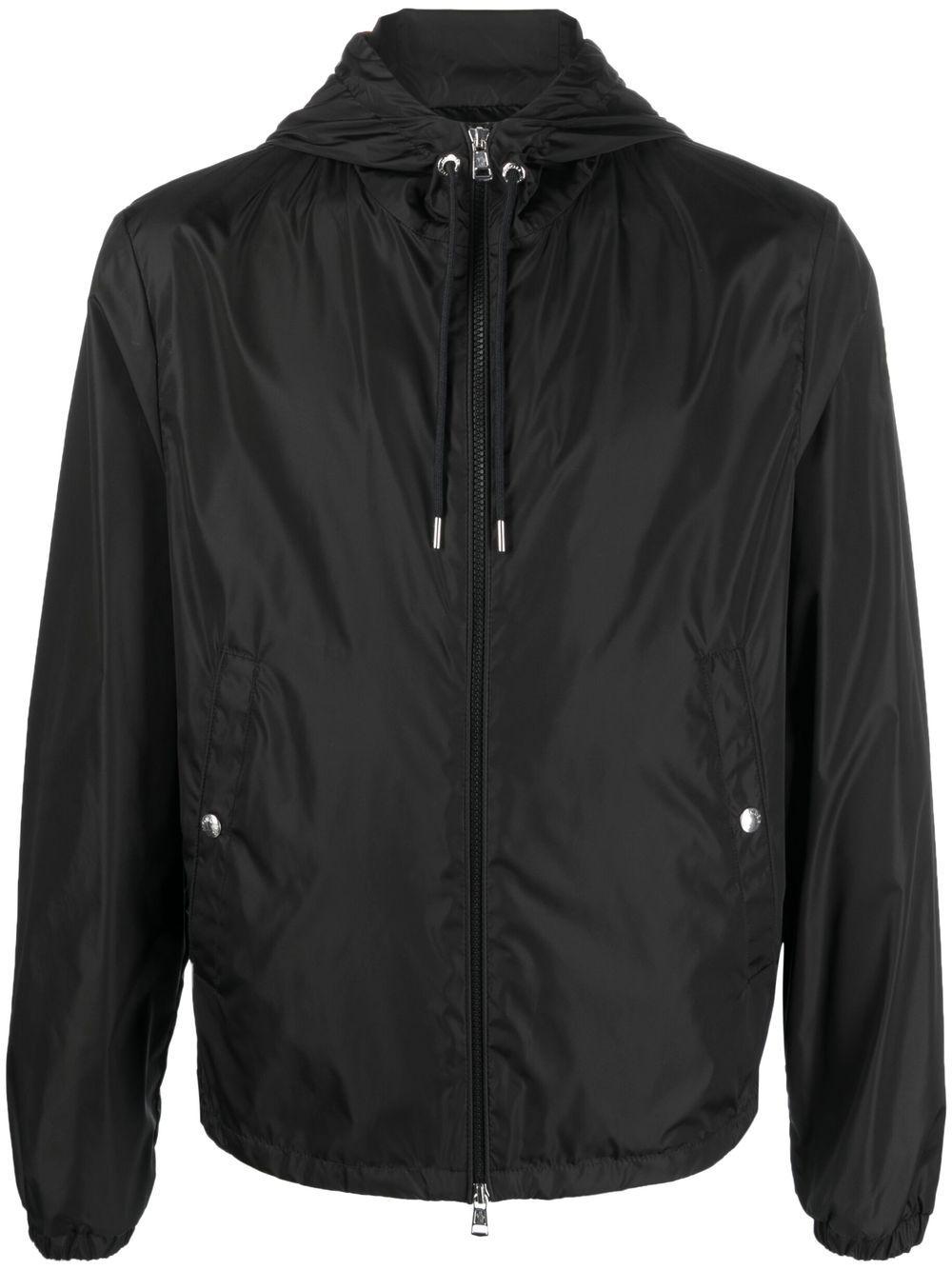 MONCLER Giacca a vento con cappuccio nero