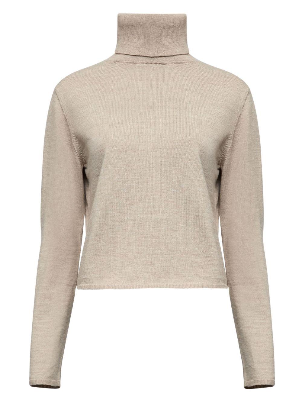 MM6 MAISON MARGIELA Maglia a collo alto beige